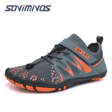 Light Men's Jogging Minimalist Shoes Summer Running Barefoot Beach Fitness Sports Sneakers Mart Lion 2029-GRAY ORANGE 40 