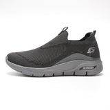 Damyuan Light Men's Casual Shoes Slip-on Breathable Sneaker Women Walking Antiskid Jogging Sport Mart Lion Gray 36 