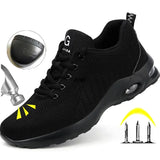  Air Cushion Men's Safety Shoes Steel Toe Work Boots Winter Construction Working Sneaker MartLion - Mart Lion