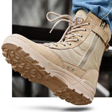 Hiking Shoes Military Combat Camping Trekking Fishing Hiking Non-slip Buffer Shock Autumn Outdoor Men's Spring Breathable MartLion   