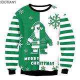 Men's Women Ugly Christmas Sweater Funny Humping Reindeer Climax Tacky Jumpers Tops Couple Holiday Party Xmas Sweatshirt MartLion SWYS070 Eur Size S 