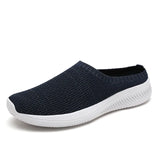 Unisex Casual Mesh Shoes Lightweight Walking Summer Slippers Breathable Men's Shoes Non-slip Slippers MartLion Blue 36 