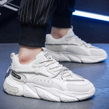 Men's Shoes Mesh Breathable Sports Trend Lace Up Board Sneakers Platform Casual Running Dad Zapatillas Hombre MartLion   