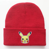 Anime Characters Pokemon Pikachu Go Adjustable Knit Hat Hip Hop Boy Girl Hat Autumn Winter Child Hat Christmas Toy Birthday Gift MartLion jongse  