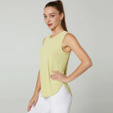 Gym Crop Top Sport Fitness Tank Summer Yoga Wear Vest Quick Dry Workout Run Sleeveless T Shirt MartLion   