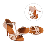 Woman Shoes For Dancing Latin Ballroom Modern Tango Jazz Salsa Sandals Suede MartLion   