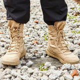 Summer Army Fans Combat Men's Women Outdoor Climbing High Top Hiking Shoes Tactical Training Desert Military Boots MartLion   