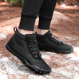  Men's Plush Winter Boots Shoes Women Waterproof Snow Cotton Barefoot Warm Fur Anti Slip Trekking Hiking MartLion - Mart Lion