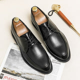 Men's Formal Shoes Lace Up Dress Split Leather Footwear Mart Lion   