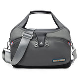 Women Shoulder Bag Oxford Handbag Purses Large Capacity Messenger Bag Single Shoulder Tote 10 Pockets Sac Mart Lion Light Gray  