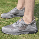 Summer Mesh Shoes Men's Breathable Anti-Skid Non-Leather Casual MartLion   