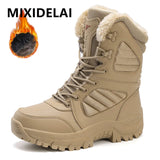 Winter Boot Men's Waterproof Ankle Boots Men Thick Plus Warm Large Snow Hiking Boots Outdoor Cotton Shoes Sneakers MartLion