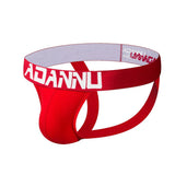 Men's Underwear Briefs Athletic Jock Strap Supporter Gay Men's Jockstraps Solid 9 Colors MartLion AD131-red XL 1pc
