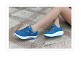 Women's Sneakers Platform Toning Wedge Light Weight Zapatillas Sports Shoes Breathable Slimming Fitness Mart Lion   