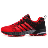 Men's and women's flats casual sneakers couple walking shoes fitness running shoes men shoes MartLion 8702 red 47 