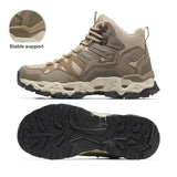 Hiking Shoes Women Waterproof Hiking Boots Non-slip Outdoor Professional Trekking Autumn MartLion Khaki-Men 4.5 