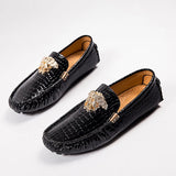 Men's Women Leather Designer Casual Shoes Luxury Loafers Driving Footwear MartLion   