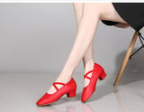 Professional Jazz Latin Dance Shoes for Women Indoor Rubber Soft Sole Modern Dance High Heels Ballroom MartLion   