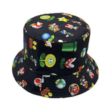 Super Mario Hat Anime Peripheral Cartoon mario Luigi Leisure Adult Outdoor Sunscreen Sunshade Fisherman Hat Holiday Gift MartLion 11 56-58cm 