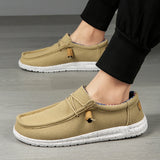 Men Casual Shoes Slip on Canvas Loafers  Walking Flats  Man  Non Slip Soft Moccasins Sneakers Summer MartLion   