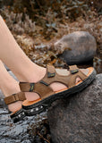  Beach Shoes Summer Cow Leather Men's Sandals MartLion - Mart Lion