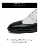 Patchwork Leather Dress Shoes Men's Brouge Casual Formal Elegant Sapato Social Masculino Mart Lion   