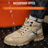  anti puncture work shoes men's waterproof safety with steel toe Breathable Work Anti smash Stab proof Safety sneakers MartLion - Mart Lion