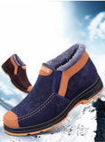 Men's Cotton Shoes Winter Snow Boots Plush Thickened Warm Walking MartLion   