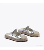 Station Silver Versatile Diamond Mary Jane Shoes Thick Sole Fisherman Baotou Half MartLion   