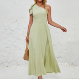 Long Maxi Dresses Femme One Shoulder  Robe Summer Women Elegant  Evening Party Prom Wedding Dress MartLion   