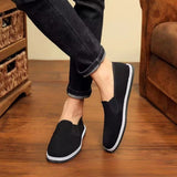 Classic and soft sole one foot pedaling tire sole old Beijing cloth shoes casual and lazy work MartLion   