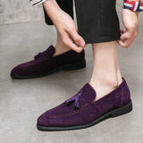 Suede Leather Men's Loafers Shoes Soft Dress Slip On Casual Moccasins Soft Formal Leisure Social Mart Lion   