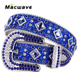 Bling Luxury Strap Rhinestones Belt De Strass Ceinture Femme Crystal Studded Belt for Men's Women Cowboy Cowgirl MartLion   