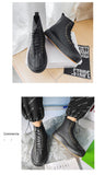 Off-Bound Autumn Men's Ankle Boots Tooling Desert British Punk Lace-up Casual Motorcycle High-cut Shoes Mart Lion   