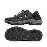 Outdoor Hiking Shoes for Women Men's Sneakers Anti-slip Wear-resistant Breathable Sports Water Summer MartLion Black-Men 8 