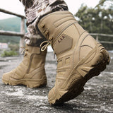 Special Force Tactical Boots Men's Military Shoes With Side Zipper Special Force Combat Waterproof Mart Lion   