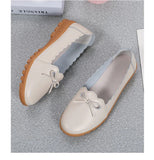 Women's Flat Shoes Genuine Leather Slip On Casual Flat Loafers Soft Nurse Ballerina MartLion   