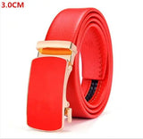 Sky Blue Automatic Buckle Belt for Both Men's and Women Gold Silver Belts 100cm-125cm MartLion