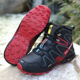 Outdoor snow boots men's and women winter warm thick waterproof non-slip cotton shoes winter hiking MartLion   
