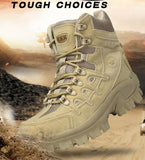 Military Men's Tactical Boots With Side Zipper Tactical Sneakers Wear Resistant Special Force Army Mart Lion   