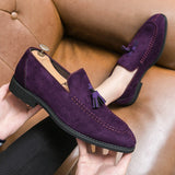 Suede Leather Men's Loafers Shoes Soft Dress Slip On Casual Moccasins Soft Formal Leisure Social Mart Lion   