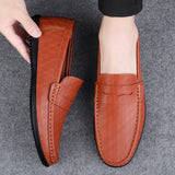 Super Soft Men&'s Moccasins Slip Loafers Flats Casual Footwear Microfiber Leather Shoes Mart Lion   