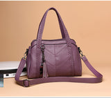 Women Leather Luxury Handbags Designer Big Capacity Tote Vintage female Hand Crossbody Top-Handle Shoulder Mart Lion   