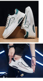 Summer Korean Mesh Breathable Casual Skateboard Shoes Lightweight White Men's Mart Lion   