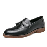 Fashion Slip Men's Dress Shoes microfiber Leather Formal Mart Lion Black 38 