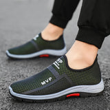 Mesh Men's Casual Shoes Summer Lightweight Sneakers Outdoor Walking Breathable Slip Loafers MartLion   
