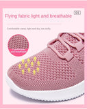 Women Mesh Breathable Casual Sneakers Lace-up Vulcanized Shoes Ladies Platform Sneakers MartLion   