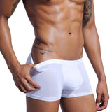 men's transparent underwear boxer Shorts Trunks ice silk Male panties underpants Gay underwear penis MartLion   