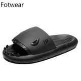 Breathable Men's Slippers Summer Outdoor Slides Massage Flip Flops Non-slip Flat Beach Sandals Shark Sneakers Shoes Mart Lion   