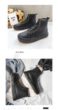 Off-Bound Autumn Men's Ankle Boots Tooling Desert British Punk Lace-up Casual Motorcycle High-cut Shoes Mart Lion   